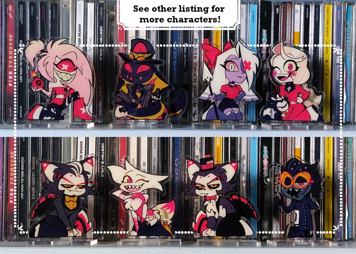 HAZBIN HOP: a bouncy standee collection Vol 1 | DatchiDatchi